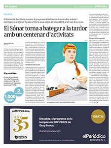 El Periódico - El Sónar torna a bategar a la tardor amb un centenar activitats