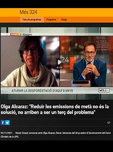 3/24 - Olga Alcaraz: "Reduir les emissions de metà no és la solució, no arriben a ser un terç del problema"