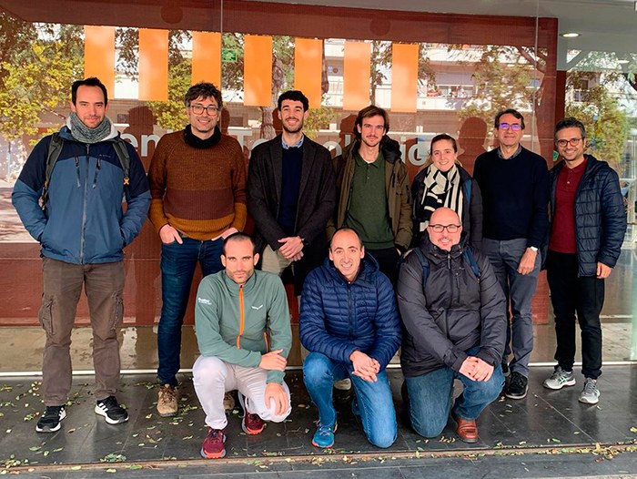 Membres dels equips vinculats al projecte Seaslag, després de la reunió inicial del proejcte, el 19 de gener del 2023