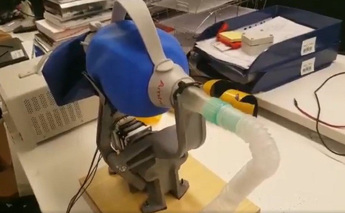 Respirador artificial fabricat amb impressora 3D