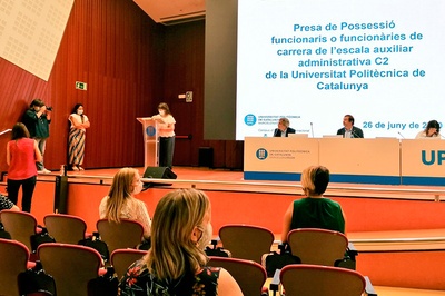 Presa de possessió de 88 funcionàries i funcionaris de l'escala C2 auxiliars de la UPC