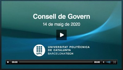 El Consell de Govern s'ha reunit, el 14 de maig, per videoconferència