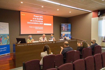 Acte de reconeixement al professor Fermín Sánchez, Premi UPC a la Qualitat en la Docència Universitària 2020