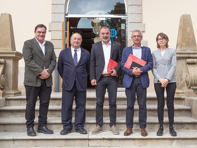 Representats de l'Ajuntament de Terrassa i de la UPC s'han reunit al Rectorat de la Universitat