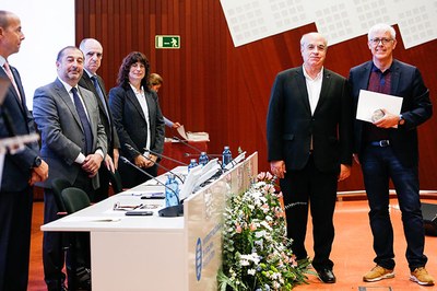 1r Premi UPC al Compromís Social per a la Càtedra Unesco de Sostenibilitat, el programa UPC Reutilitza i les professores Lídia Montero i Núria Salán