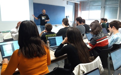 Una aula de la UPC