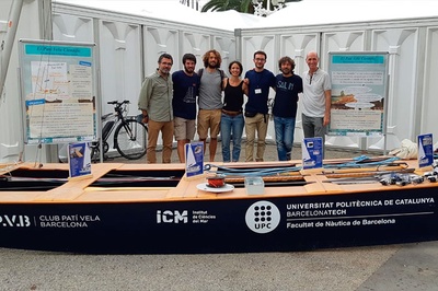 Un dron i un patí de vela creats per estudiants de la UPC-FNB s’han exposat al 58è Saló Nàutic de Barcelona