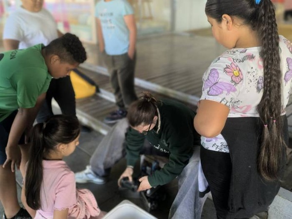 Un grup d'infants i joves del del barri de la Mina ha participat en un projecte de robòtica impulsat per l'EEBE
