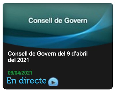 Acords i documents de la sessió del Consell de Govern del 9 d'abril i informe del rector