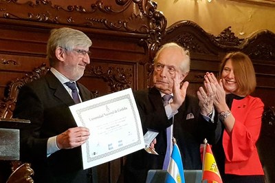 El catedràtic d’urbanisme Joaquim Sabaté, investit doctor ‘honoris causa’ per la Universidad Nacional de Córdoba