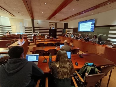 Imatge de la sessió del Consell de Govern del 19 de desembre, al Rectorat