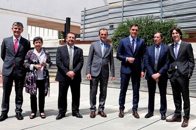 El president Pedro Sánchez i el ministre Pedro Duque visiten el Barcelona Supercomputing Center