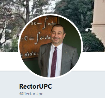 El rector Torres disposa del perfil @RectorUPC a Twitter