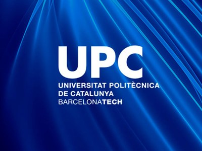 Cartell amb les lletres de la UPC