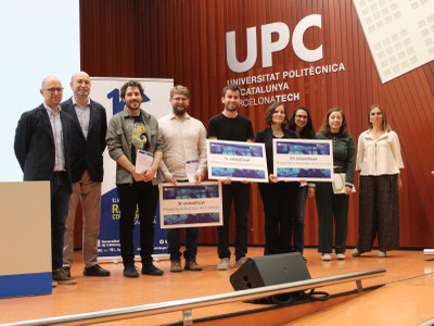 Els estudiants participants a la final UPC del concurs 'Presenta la teva tesis en 4 minuts'