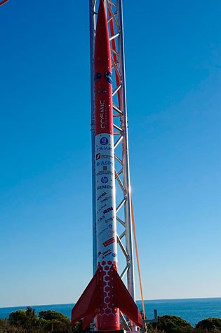 Bondar és un coet d’alumini, té una longitud de 2,61 metres i un diàmetre de 131 mm, i pesa 33 kg