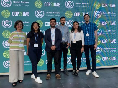 Una part de l'equip de la UPC participant aquests dies a la Conferència del Canvi Climàtic, a Bonn