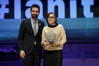 Eva Vidal, professora de l'ETSETB, premiada a la 23a Nit de les Telecomunicacions i la Informàtica