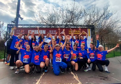Les corredores de la categoria femenina de la UPC a l'UNIRUN