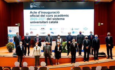 La UPC ha inaugurat el curs acadèmic 2020-2021 de les universitats catalanes, coincidint amb el 50è aniversari de la Universitat