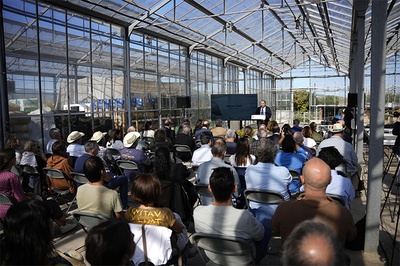 Acte d'inauguració de la planta agrivoltaica