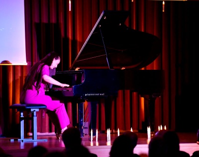 La matemàtica, pianista i 'alumni' Laura Farré Rozada