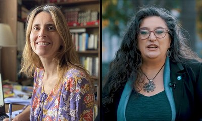 Clara Prats, premi Matemàtiques i Societat 2021 de l’Institut d’Estudis Catalans, i Karina Gibert, menció d’honor del Premi Creu Casas