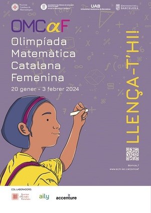 Cartell de la 1ª Olimpíada Matemàtica Femenina Catalana
