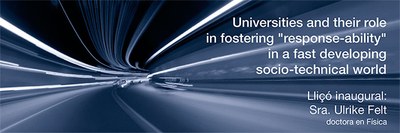 La doctora en física Ulrike Felt impartirà la lliçó inaugural del curs acadèmic 2019-2020 a la UPC