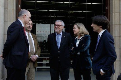 La ministra Nadia Calviño visita el Barcelona Supercomputing Center