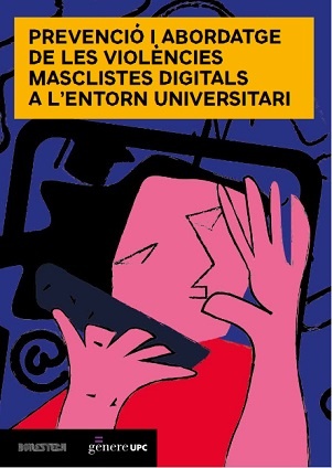 Portada de la Guia guia de prevenció i abordatge de les violències masclistes digitals a l’entorn universitari