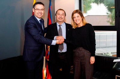 La UPC i el FC Barcelona acorden formentar la formació i la innovació tecnològica en l'esport