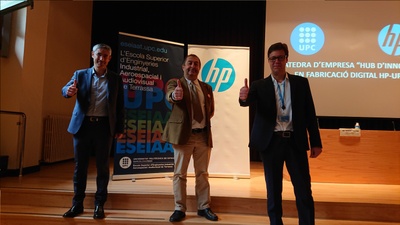 La UPC i HP creen a l’ESEIAAT la càtedra d’empresa ‘Hub d’Innovació en Fabricació Digital HP-UPC’