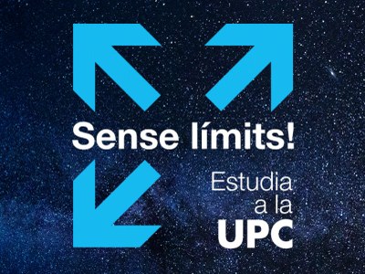 Imatge de la campanya 'Sense límits! Estudia a la UPC'