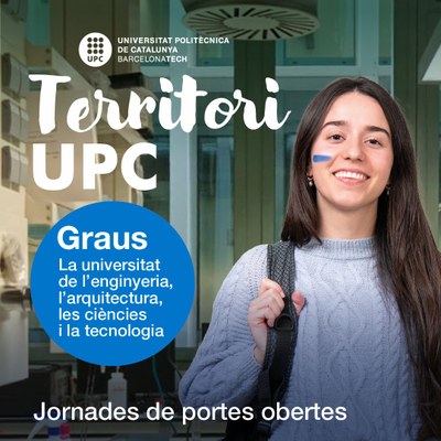 Imatge de la nova campanya de promoció dels estudis 'Territori UPC'