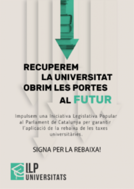 Les universitats públiques catalanes donen suport a la Iniciativa Legislativa Popular (ILP) sobre taxes universitàries