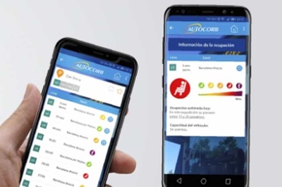 Dispostius mòbils amb l'app instal·lada, amb les noves funcionalitats disponibles ja en la versió beta.