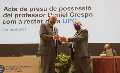 Daniel Crespo pren possessió com a rector de la UPC, el 7 de juny