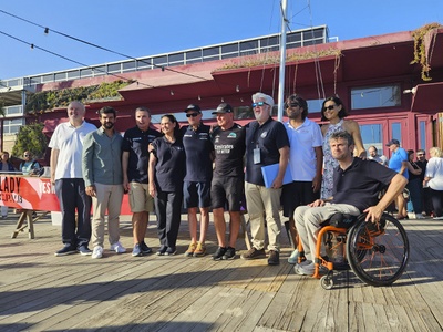 Acte de presentació del patí adaptat al Club Patí Vela Barcelona
