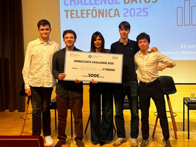 L'equip de GoMotion, guanyadors del primer premi del Mobile Data Challenge 2025