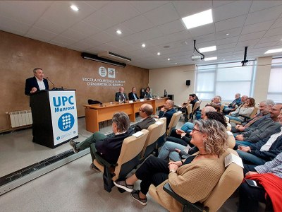 El professor Josep Maria Rossell ha impartit la conferència ‘L'evolució de la docència de les Matemàtiques a l'EPSEM: una llarga trajectòria’