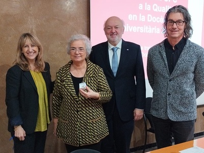 D'esquerra a dreta, Montserrat Guàrdia, Maria Dolors Grau, Daniel Crespo i Pere Palà