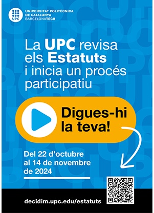 Cartell del procés de revisió dels Estatuts de la UPC