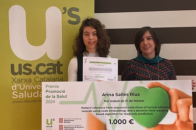 Anna Sallés, estudiant de màster de la UPC guardonada per la Xarxa US.Cat