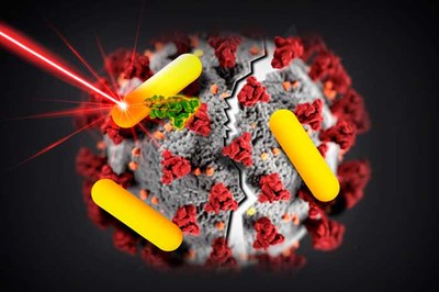 Noves estratègies d'inactivació del virus SARS-CoV-2 mitjançant nanopartícules modificades i activació de nanofonts de calor
