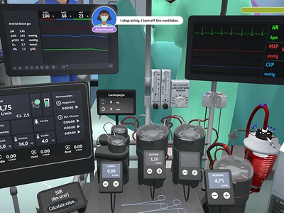 Imatge del simulador virCPB, per practicar bypass cardiopulmonars