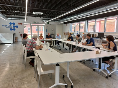 Representants de l'EPSEM han mantingut una reunió de treball amb el rector, la delegada del Govern a Barcelona i l'equip de l'EEBE, al TechLab Manresa