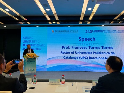 El rector de la UPC, a la Nanjing University of Aeronautics and Astronautics (NUAA)