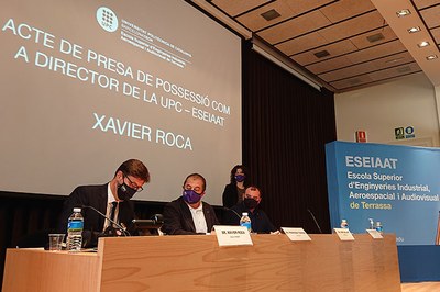 Xavier Roca pren possessió, per quatre anys més, com a director de la UPC-ESEIAAT