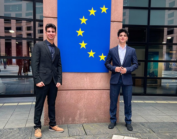 Pau Morente i Gerard Grajera, estudiants UPC que participen en l’Assemblea Europea d’Estudiants
